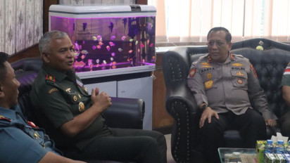 Cegah Bentrok TNI-Polri di Tarakan Berlanjut, Kapolda Kaltara dan Pangdam VI Mulawarman Lakukan Pertemuan