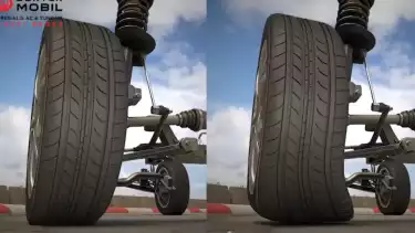 Ilustrasi kebiasaan parkir miring dapat merusak mobil