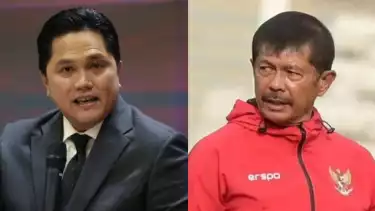 Ketum PSSI Erick Thohir dan Indra Sjafri
