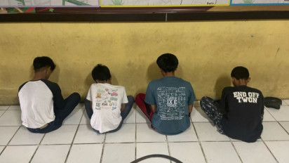Bubarkan Tawuran di Serang Banten, Polisi Tangkap Empat Pelajar Bersajam