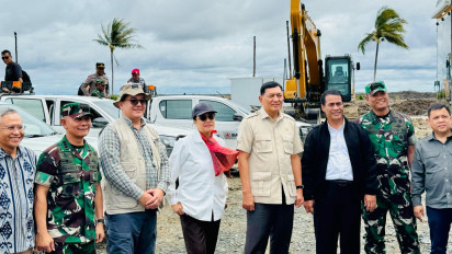 Mentan Amran hingga Menkeu Sri Mulyani Tinjau Progres Cetak Sawah di Wanam Merauke, Program  1 Juta Hektare Sawah Dipercepat