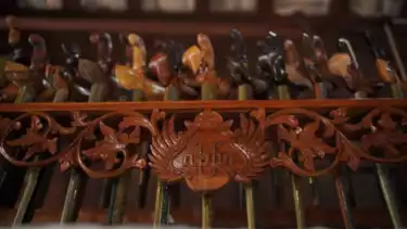 Ilustrasi koleksian keris, benda pusaka di rumah