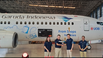 UOB Indonesia dan Garuda Indonesia Luncurkan Livery Eksklusif, Tampilkan GIUC