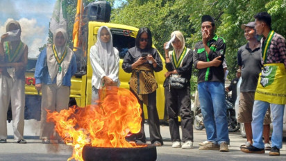Gelar Demo di Polres Bima Kabupaten, Massa Desak Aparat Tindak Lanjuti Laporan Peredaran Narkoba