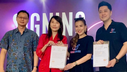 Tren Nikah Instan, Pasangan Selebritis Goldwin Yustantio dan Angela Tee Buka Nikah Xpress di Jtown