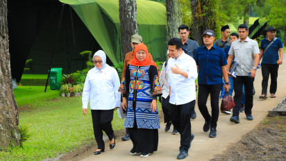 Rampung Ikuti Retreat, Gubernur Khofifah Komitmen Implementasikan Sinergi Nawa Bhakti dan Asta Cita