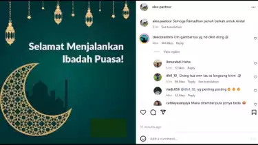 Alex Pastoor beri ucapan selamat bulan puasa
