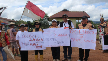 Demo Masyarakat Adat Krayan Hulu: Kami Butuh Jalan Aspal, Bukan Makan Gratis