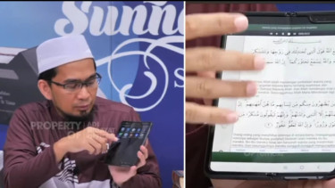 Hukum Tadarus Al Quran Pakai HP, Ustaz Adi Hidayat Beri Penjelasannya, Ternyata ...