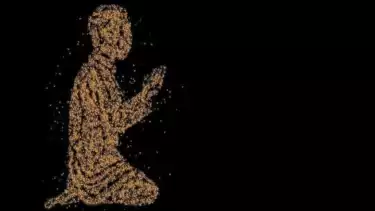 Ilustrasi berdoa setelah shalat Witir