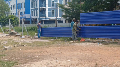 Pagar Darat yang Meresahkan Warga Tanah Mas Panas Kota Batam Akhirnya Dibongkar