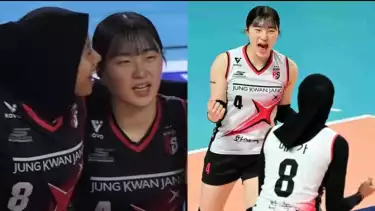 Megawati Hangestri dan Jeon Da-bin