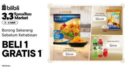 Jangan Ketinggalan Promo 3.3 Blibli, Ada Berbagai Diskon Menarik untuk Penuhi Kebutuhan Ramadan dan Lebaran 2025