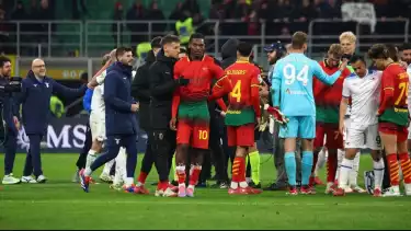 AC Milan usai Laga Menghadapi Lazio di Liga Italia