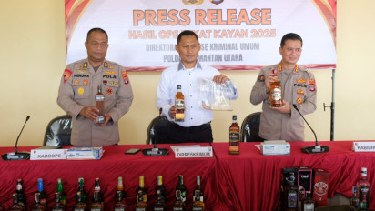 Razia Ramadhan, Polisi Sita 958 Miras Ilegal di Bulungan