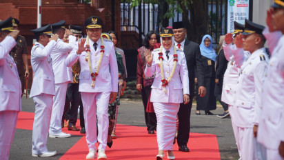 Gelar Penyambutan Bupati dan Wakil Bupati Sidoarjo, Siap Wujudkan Visi Besar di 100 Hari Kerja