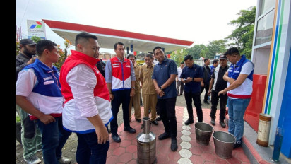 Kunjungi Terminal BBM dan SPBU Pertamina Malang, Satreskim Polres Malang Pastikan Stok BBM Aman dan Sesuai Spesifikasi