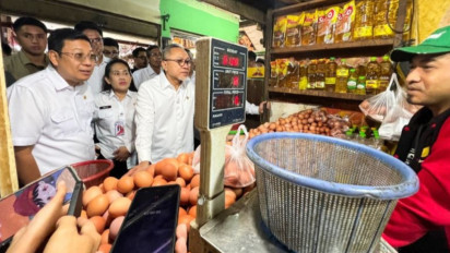 Zulhas-Mendag dan Bapanas Cek Harga Pangan di Pasar Johar Baru