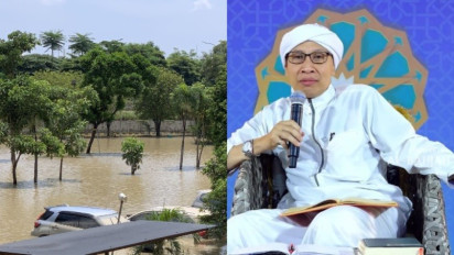 Banjir Besar Melanda Bekasi dan Jakarta, Benarkah Bencana Alam karena Perbuatan Dosa? Ini Pesan Buya Yahya