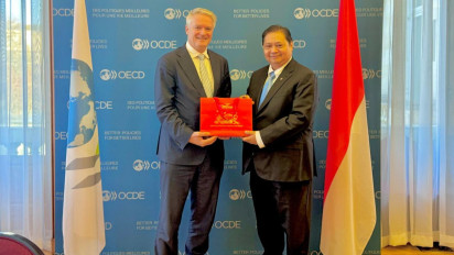 Pertemuan Bilateral Dengan Sekjen OECD, Menko Airlangga Paparkan Perkembangan Aksesi Indonesia