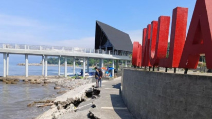 Alun-alun Gadobangkong Rusak Belum Genap Setahun Pembangunan, Kontraktor Buka Suara