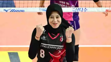 Megawati Hangestri bersama Red Sparks Liga Voli Korea Selatan.