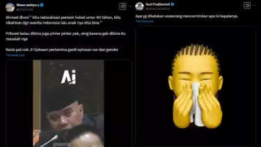 Cuitan Susi Pudjiastuti di media sosial X yang ikut mengomentari usulan Ahmad Dhani soal pemain naturalisasi Timnas Indonesia