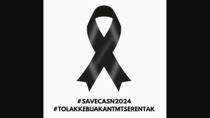 Viral Aksi Pita Hitam dengan Tagar #SaveCASN2024, Protes Penundaan Pengangkatan CPNS dan PPPK: Yang Sudah Resign, Sabar Ya!