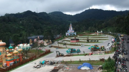 Tempat Wisata Hibisc Fantasy Puncak Dibongkar "Pemilik Sendiri", Pemerintah Kabupaten Bogor Lega