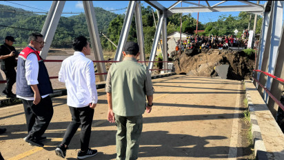 Jembatan Cidadap Sukabumi yang Amblas Dibangun Setelah Lebaran, Pemerintah Siasati Hal Ini
