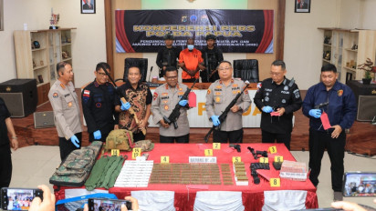 Polisi Gagalkan Penyelundupan Senjata Senilai Rp1,3 Miliar ke KKB di Puncak Jaya, Tiga Orang Ditangkap