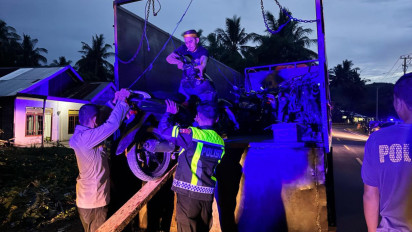 Sat Lantas Polres Majene Amankan Puluhan Sepeda Motor Pelaku Balap Liar