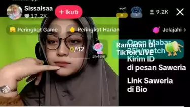 Salsabila Rahma alias Bu Salsa tiba-tiba jadi streamer Mobile Legends di TikTok