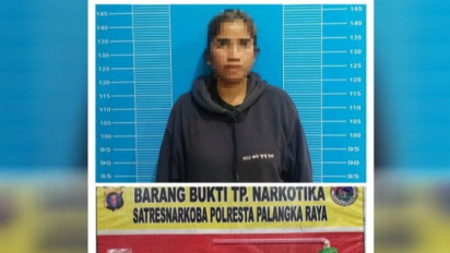 Wanita di Palangka Raya Ini Ditangkap Polisi, Dia Nekat Edarkan Sabu
