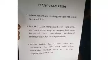 Ridwan Kamil Buka Suara Soal Penggeledahan Kediaman oleh KPK Lewat Secarik Kertas