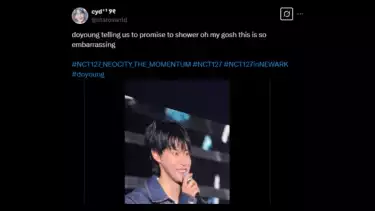 Video viral Doyoung NCT ketika menyuruh penggemarnya mandi sepulang konser.