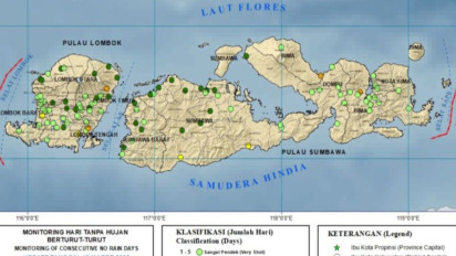 Peluang Hujan Kembali Tinggi, BMKG: Waspada Potensi Bencana Hidrometeorologi di NTB
