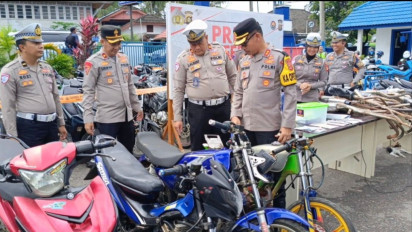 Balap Liar Berkedok Ngabuburit Dibubarkan, Polres Lahat Amankan Ratusan Kendaraan dan Knalpot Brong