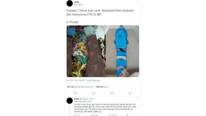 Gilang Bungkus Fetish Kain Jarik Disebut Muncul Lagi, Ini Kasusnya Tahun 2020 yang Bikin Geger Jagat Maya