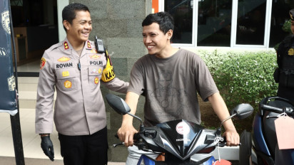 Pria di Gresik ini Terharu, Motor buat Lebaran yang Dicuri, telah Dikembalikan Polisi