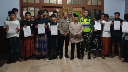 Polres Malang Bina Pelajar Terlibat Perang Sarung, Orang Tua Diminta Tingkatkan Pengawasan Anak