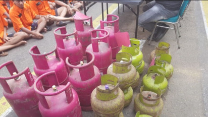 Polresta Bukittinggi-Sumbar Tangkap Warga Pengoplos Gas Sudah 5 tahun