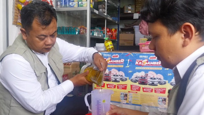 Satgas Pangan Polresta Yogyakarta Lakukan Sidak Minyakita di Pasar Sentul Pakualaman