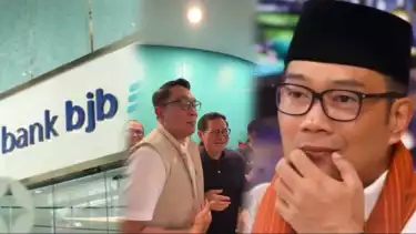 Kolase foto Ridwan Kamil soal dugaan kasus korupsi Bank BJB