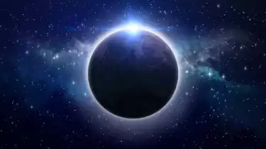 Ilustrasi gerhana bulan total di bulan Ramadhan