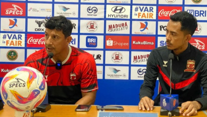 Respons Berkelas Pelatih Madura United usai Jauhi Zona Degradasi Liga 1 2024-2025