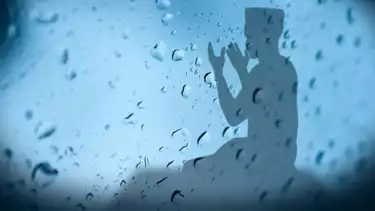 Ilustrasi berdoa saat hujan turun