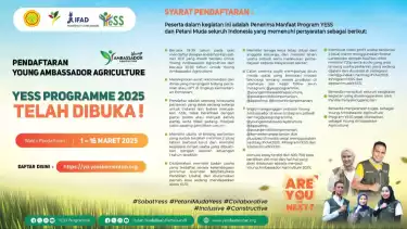 Upaya Tingkatkan Peran Pemuda di Sektor Pertanian, Kementan Kembali Buka Youth Ambassador Agriculture 2025