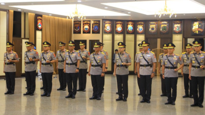 Kapolri Pimpin Sertijab Sejumlah Pejabat Polri, Kadivhumas Polri: ‘Rotasi untuk Perkuat Kinerja Institusi’
