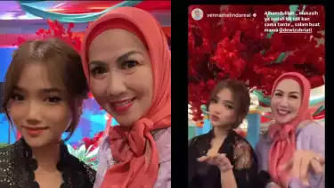 Momen hangat Venna Melinda dan Fuji di acara bukber